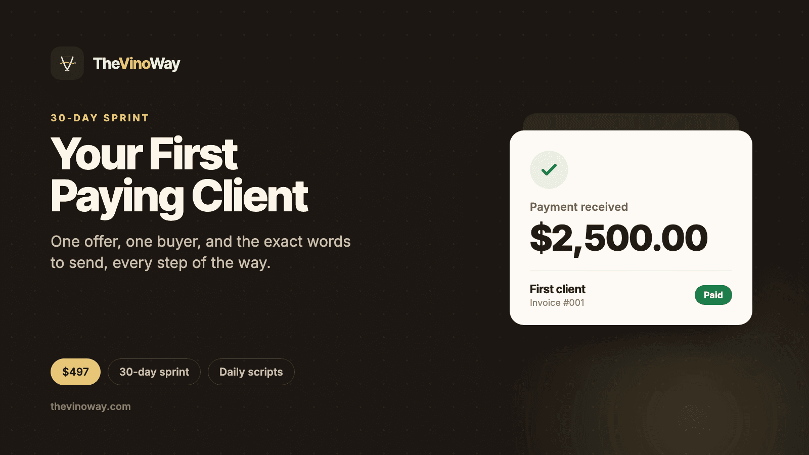 Your First Paying Client